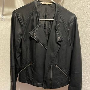 Hollister leather jacket